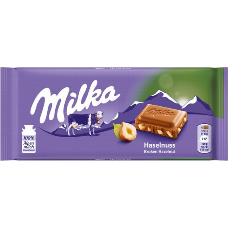 Chocolate - MILKA HAZELNUT 100g