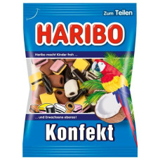 Haribo Konfekt candies with licorice and coconut, 100g