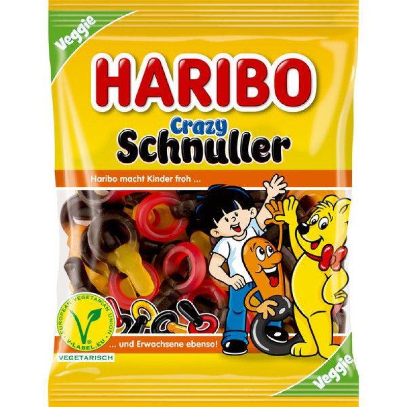 Haribo Crazy Schnuller želejas konfektes 175g