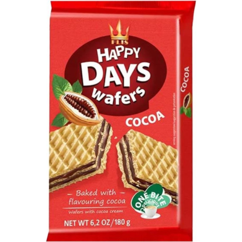 HAPPY DAYS wafers with cocoa cream 180g