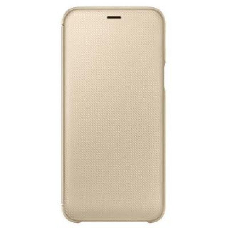 Samsung Aizmugurējais vāciņš Samsung  A6 Plus 2018 A605 Wallet Cover EF-WA605CFE Gold