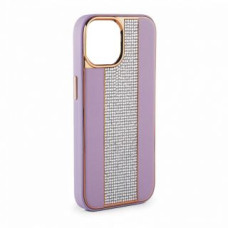 Ilike Aizmugurējais vāciņš iLike Apple iPhone 15 Pro Max Diamonds and Leather Case Pink Sand