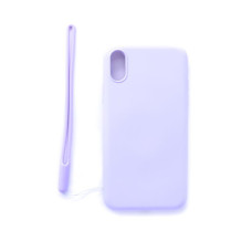 Evelatus Aizmugurējais vāciņš Evelatus Apple iPhone X/XS Soft Touch Silicone Case with Strap Purple