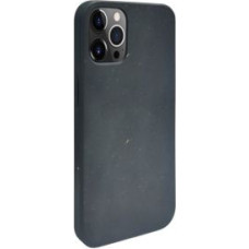 Ilike Aizmugurējais vāciņš iLike Apple iPhone 12 / 12 Pro Silicone plastic case Eco Print Design Black