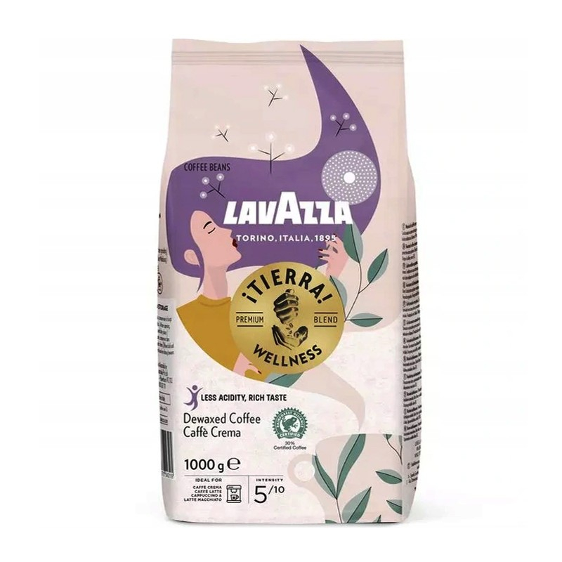 Lavazza Tierra Wellness kafijas pupiņas 1kg