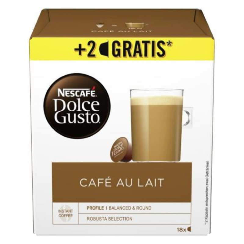 D.Gusto Cafe au Lait Caps 16pcs 160g