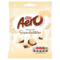 Areo Dreamy Snowbubbles spongy milk and white chocolate balls 80g