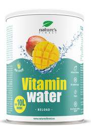 Nature's finest VITAMIN WATER - RELOAD. B grupas vitamīnu, magnija un kalcija pulveris ar ananāsiem, dzēriena pagatavošanai. 200g