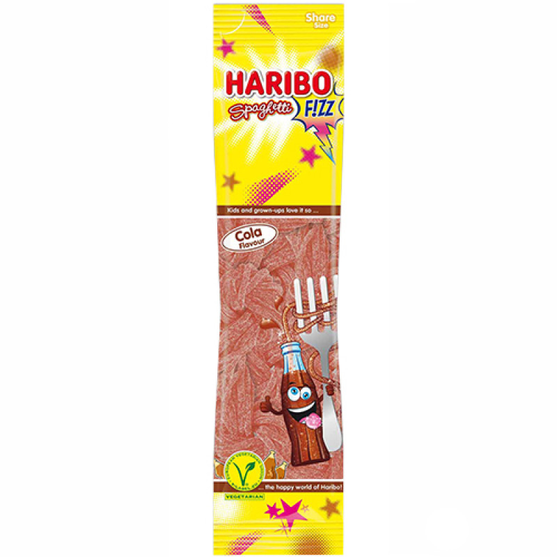 Haribo Spaghetti Fizz Cola Sour jelly candies 200g