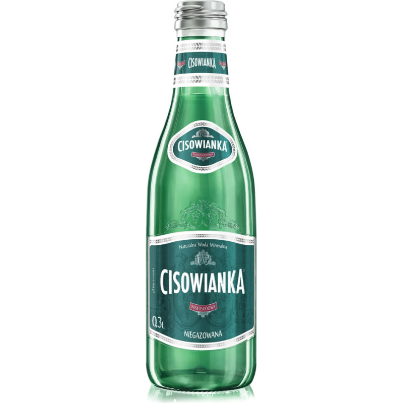 Cisowianka still mineral water in a glass bottle 0.3L