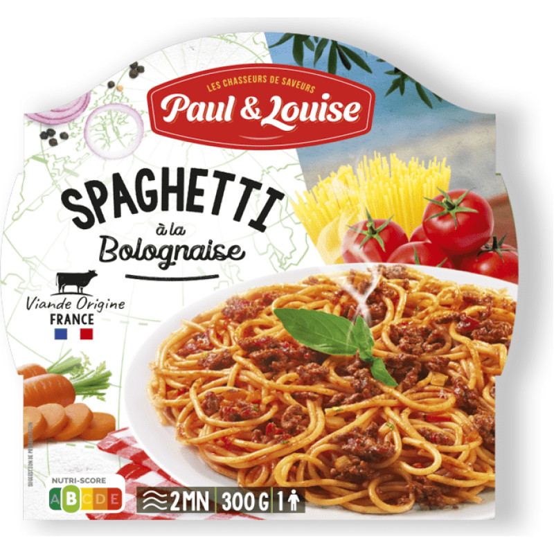 PAUL & LOUISE Spageti ar Boloņas mērci 300g