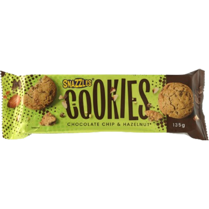 SNAZZLES Chocolate Chip & Hazelnut Cookies 135g