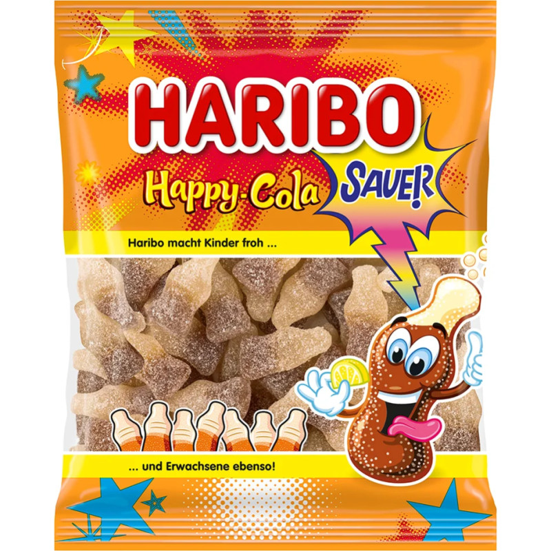 Haribo Happy Cola Sauer želejas konfektes 175g