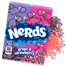 Nerds konfektes ar vīnogu/zemeņu garšu 46,7g