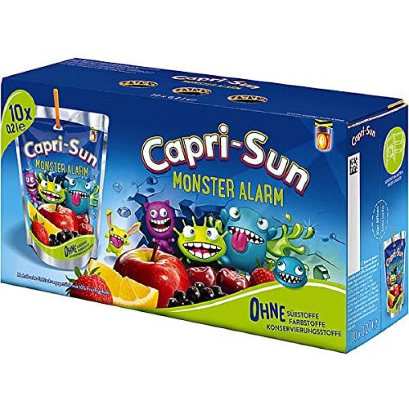 Capri Sun Monster Alarm Drink suliņas (200mlx 10gb )