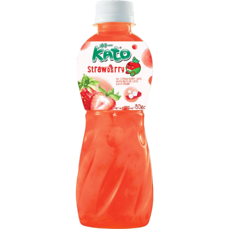 KATO Strawberry Nata De Coco dzēriens 320ml