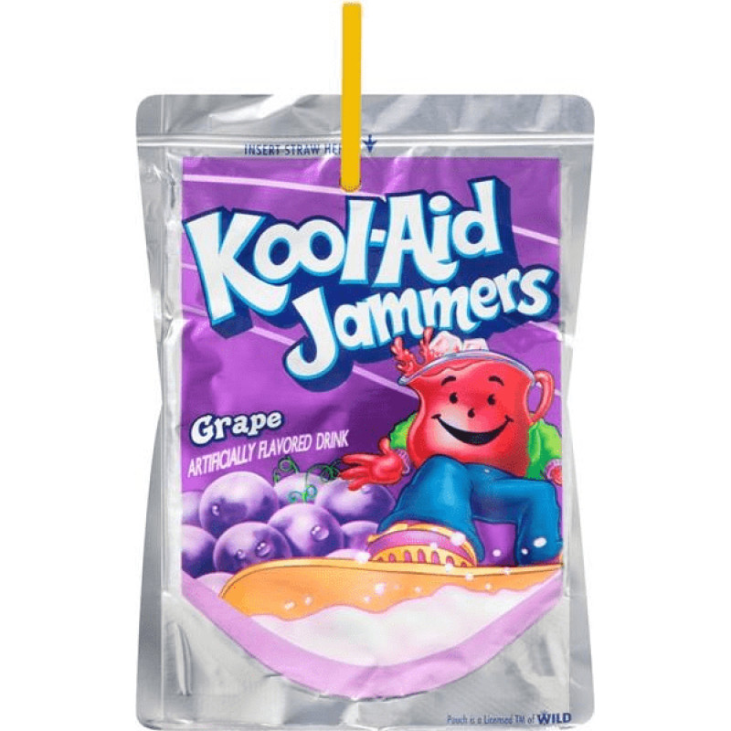 Kool Aid Jammers sulas dzēriens ar vīnogu garšu 180ml