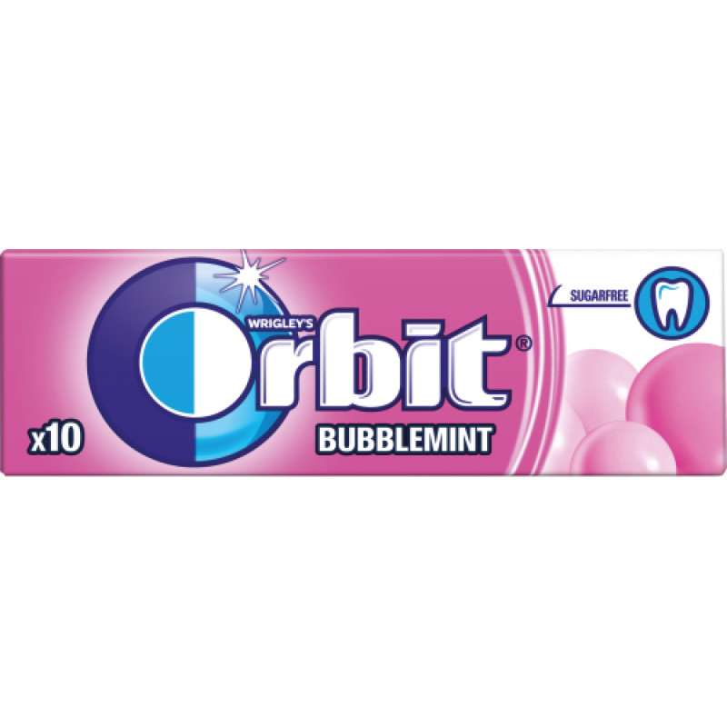 Orbit Bubblemint Flavour košļājamā gumija 14g