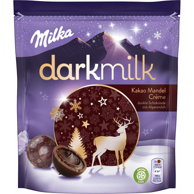 Milka Darkmilk какао-миндальный крем 100 г