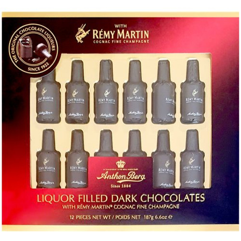 Anthon Berg Remy Martin liqueur candies in dark chocolate 12 pieces 187g