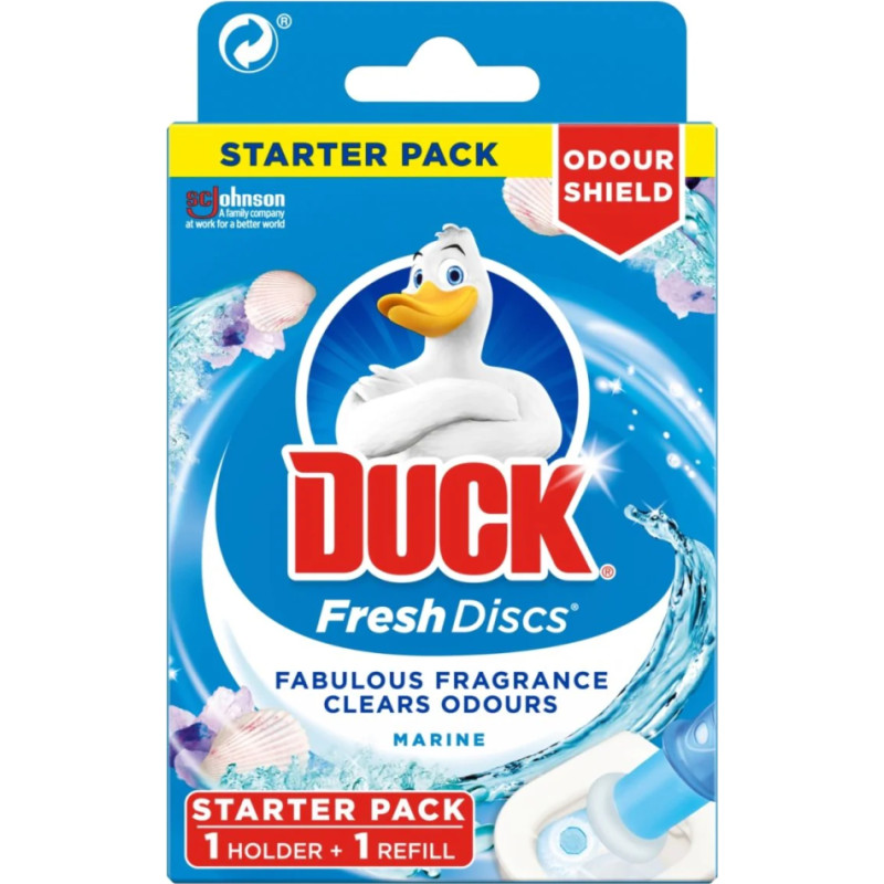 Duck toilet flush - gel with applicator, water freshness scent (STARTER KIT) 36ml