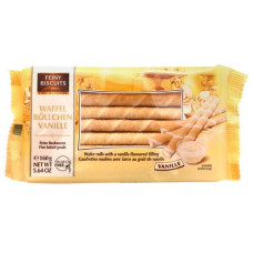 Feiny Biscuits waffle rolls with vanilla cream filling 160g