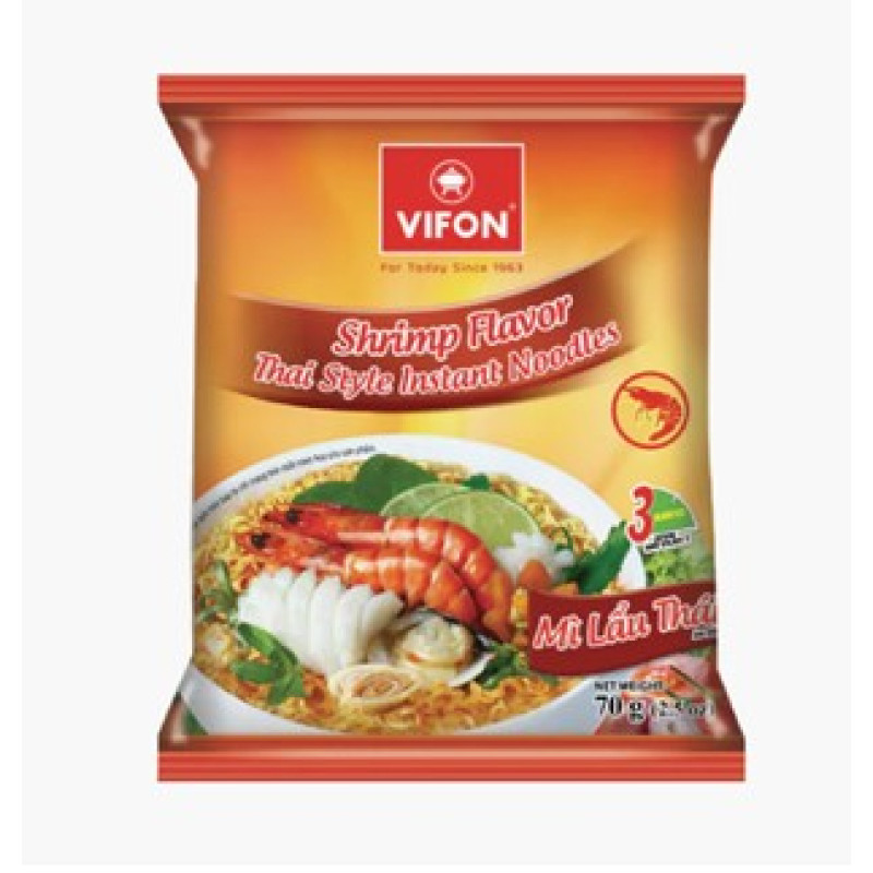 Vifon "Mi Lau Thai" stila nūdeles ar garneļu garšu 70g