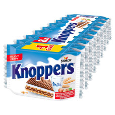 Knoppers vafeles ar piena krēma un lazdu riekstu pildījumu 9x 225g