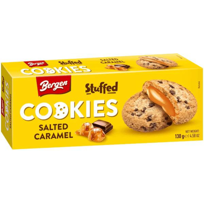 BERGEN cookies with salted caramel filling 130g