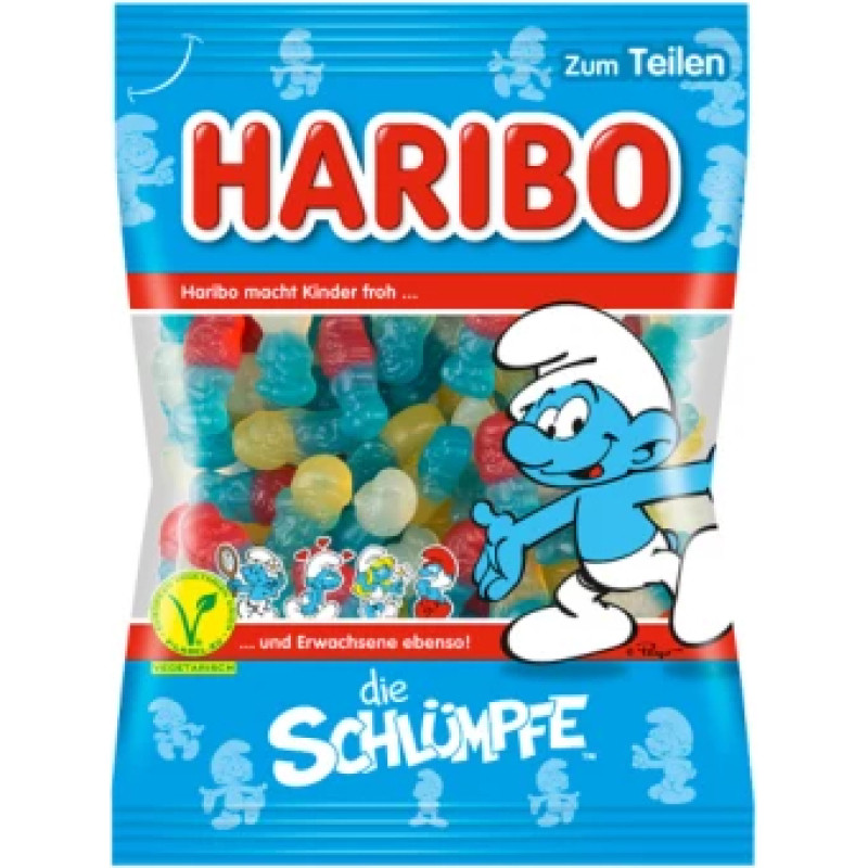 Haribo Die Schlumpfe želejas konfektes 200g