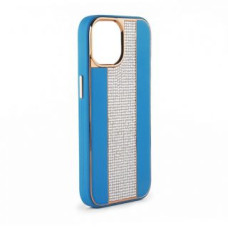 Ilike Aizmugurējais vāciņš iLike Apple iPhone 11 Diamonds and Leather Case Blue