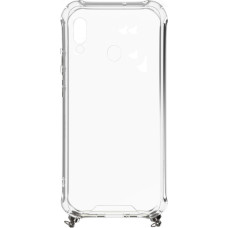 Evelatus Aizmugurējais vāciņš Evelatus Samsung Galaxy A20e Silicone Transparent with Necklace TPU Strap Gold