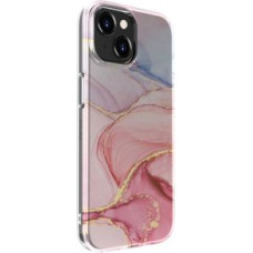 Evelatus Aizmugurējais vāciņš Evelatus Apple iPhone 15 Plus PC Customized Print Design Marble Pink