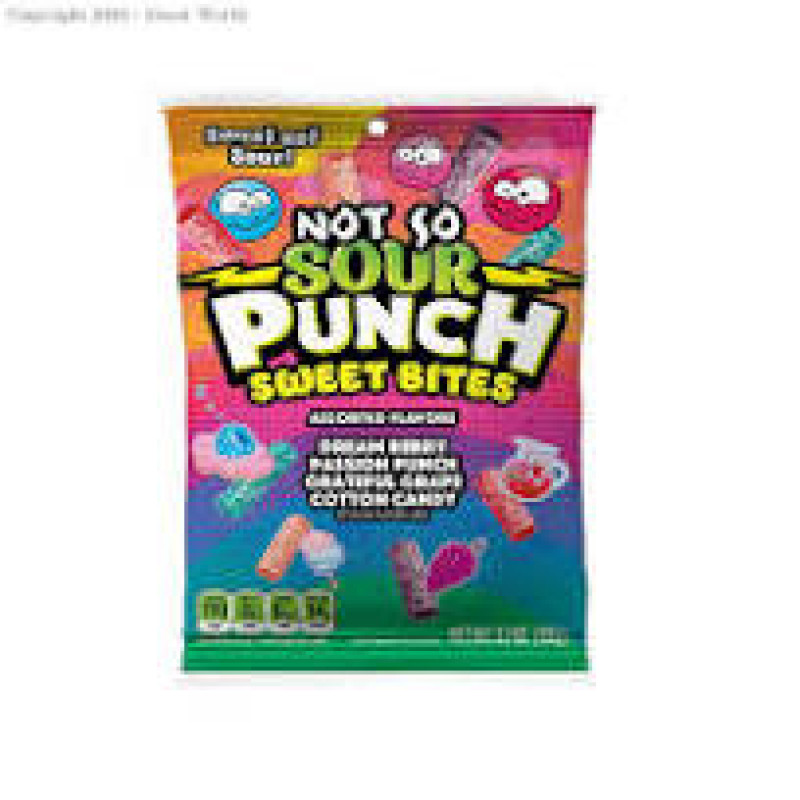 SOUR PUNCH Sweet Bites 4 garšu košļājamās konfektes 150g