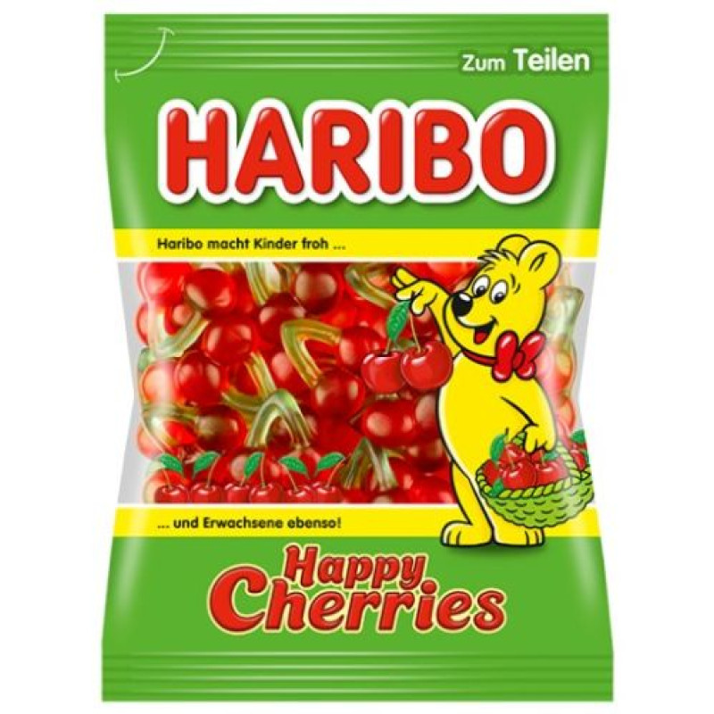 Haribo Happy Cherries želejas konfektes 175g