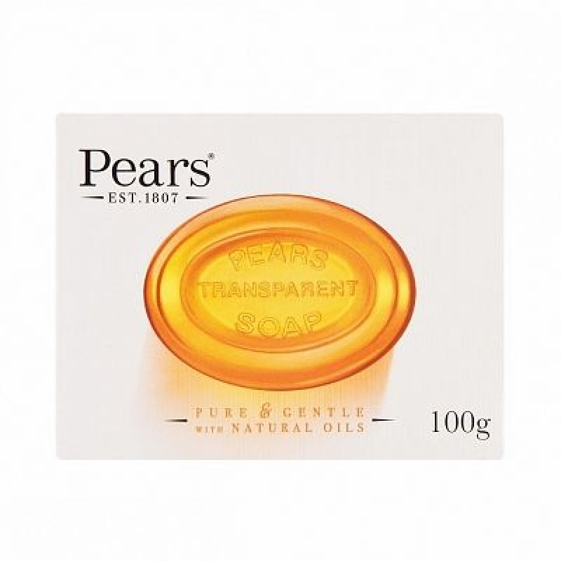 Pears Pure&Gentle caurspīdīgās ziepes ar dabīgām eļļām 100g