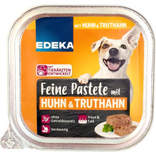 Edeka Feine pastēte suņiem ar vistas un tītara gaļu 150g