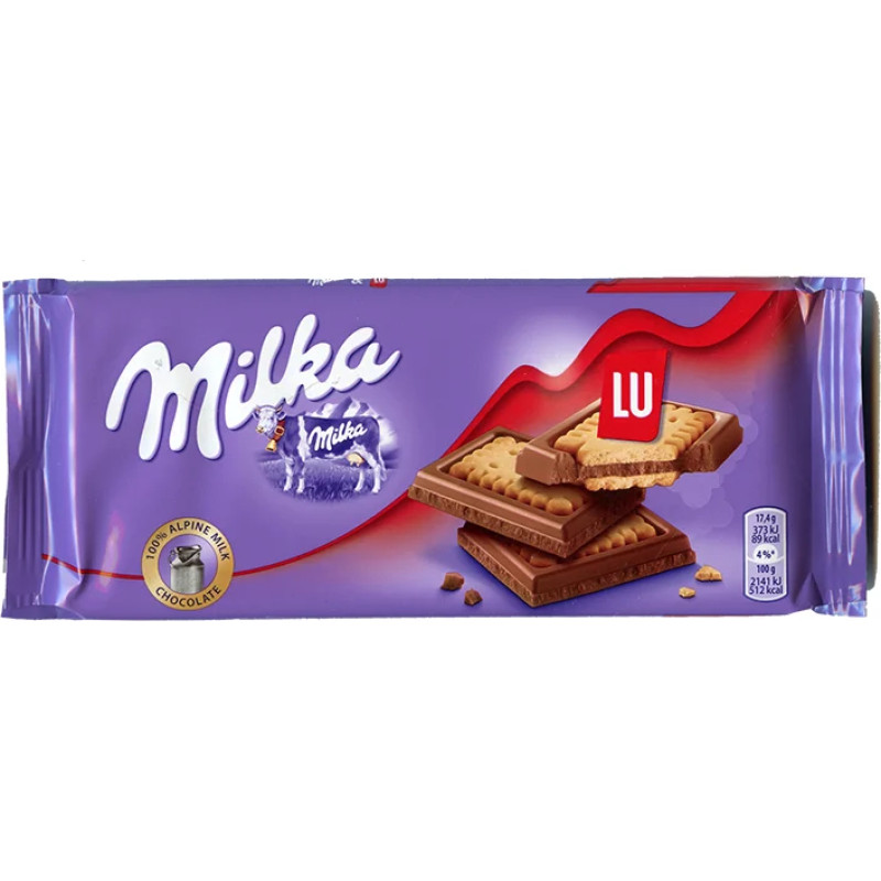 Milka LU šokolāde ar cepumiem 87g