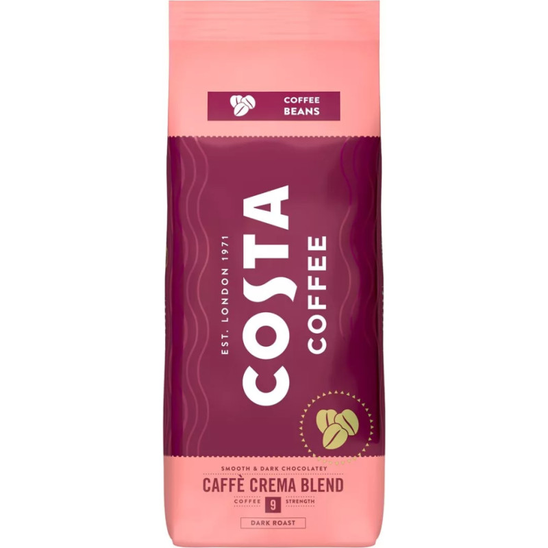 Кофе COSTA Cafe Crema Blend в зернах 1000г