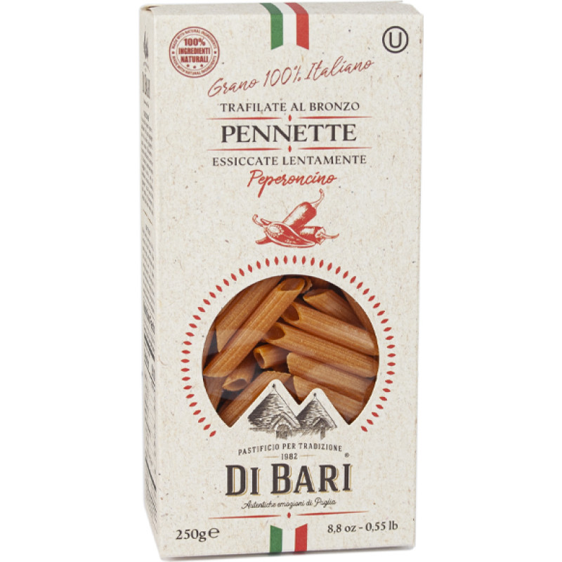 Di Bari Pennette makaroni ar čili pipariem 250g