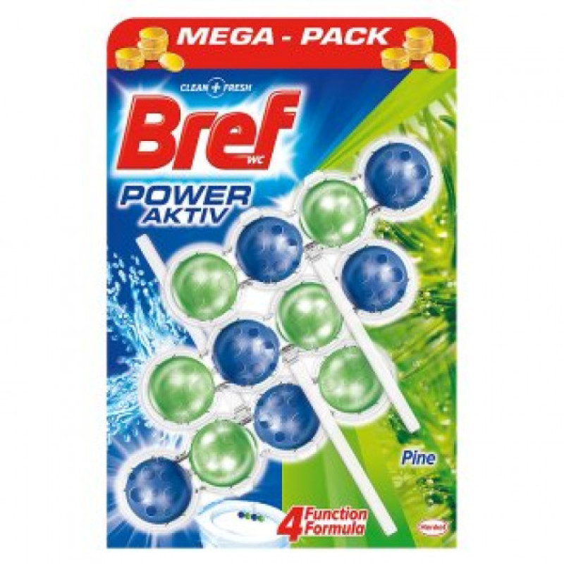 BREF Power Aktiv Сосновый туалетный блок 3x50г