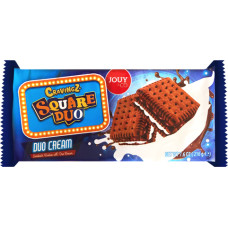 Jouy&Co Cravinigz Square Duo chocolate cookies with chocolate and milk cream filling 216g