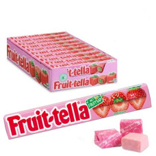 FRUITTELLA zemeņu košļājamās konfektes 41g