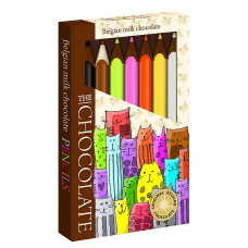 The Chocolate Belgian milk chocolate pencils 100g