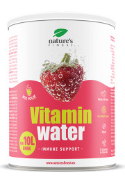 Nature's finest VITAMIN WATER - IMMUNE SUPPORT. Vitamīnu un antioksidantu pulveris dzēriena pagatavošanai ar zemenēm, imunitātes stiprināšanai. 200g