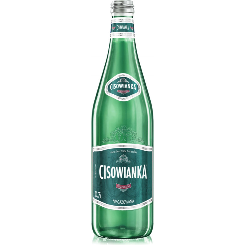 Cisowianka negāzēts minerālūdens stikla pudelē 700ml