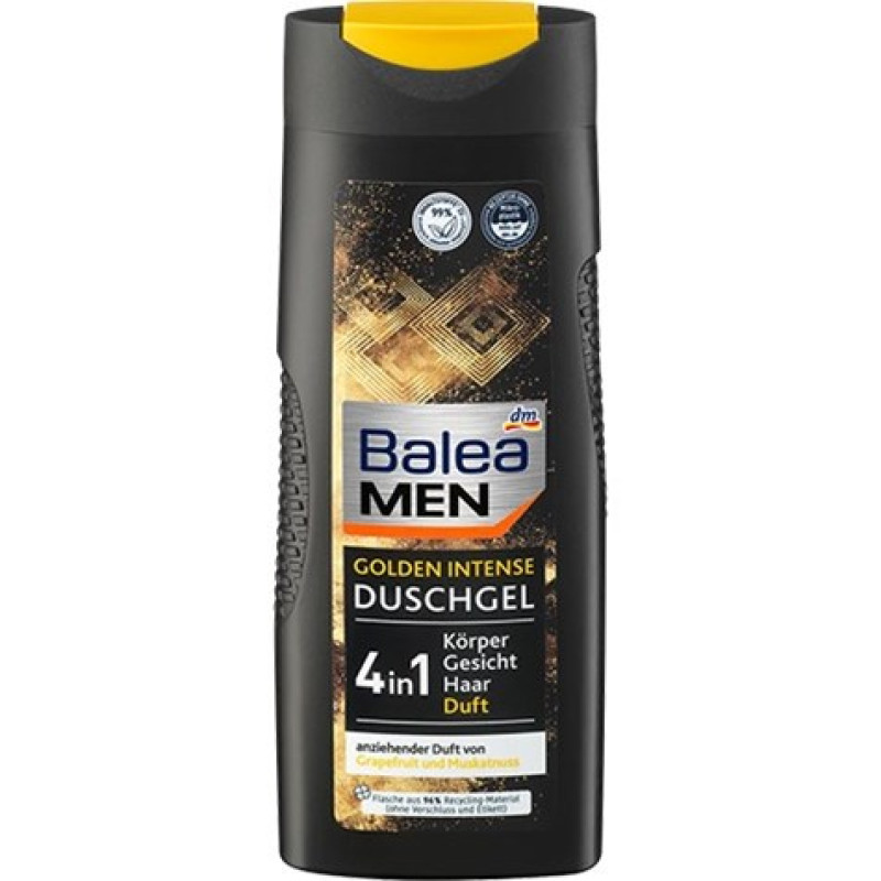 Balea Men Golden Intense dušas želeja 4in1, 300ml