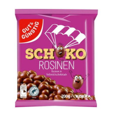 G&G raisins in milk chocolate 200g