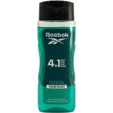 REEBOK Men 4in1 Cool Your Body  šampūns un dušas želeja 400ml