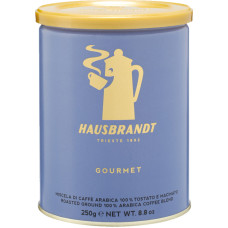 Ground coffee Hausbrandt Gourmet tins in a metal can 250gr